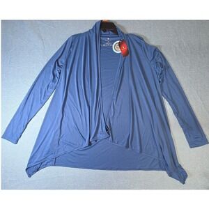 Santiny Womens UPF 50+ Sun Protection Cardigan Blue Long Sleeve  Small, NWT